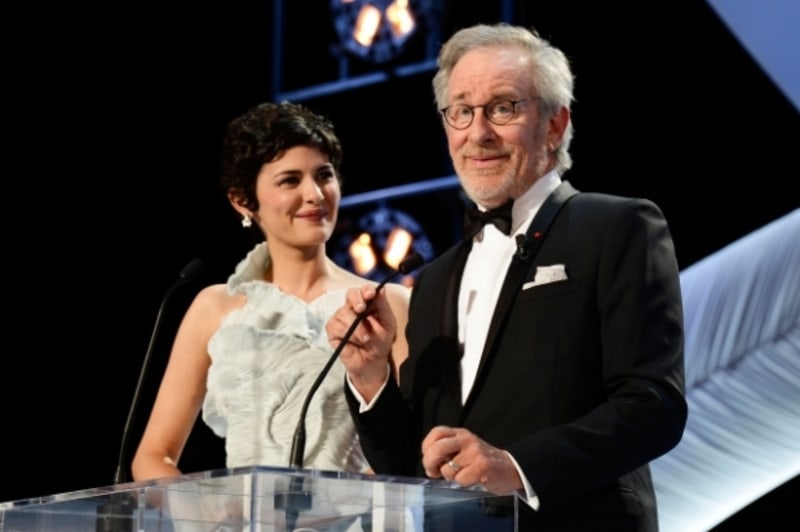 Audrey Tautou a režisér Steven Spielberg