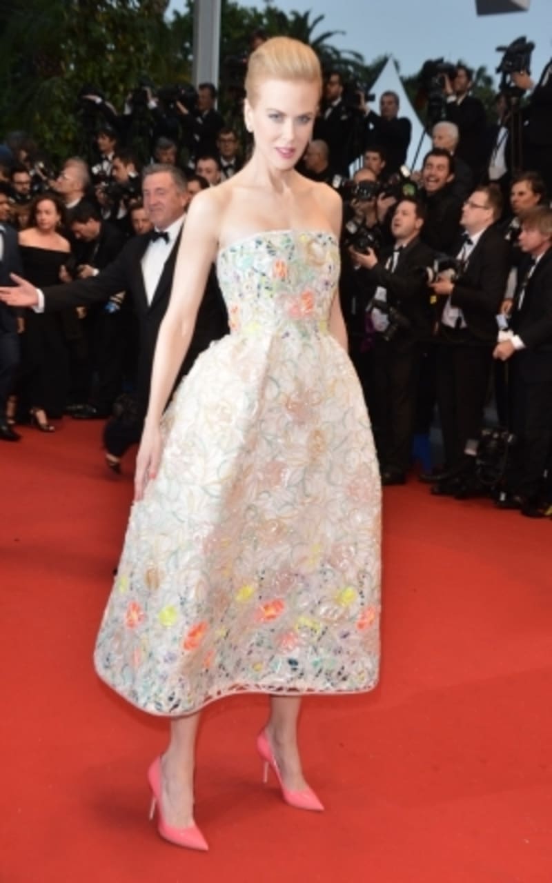 Herečka na zahajovacím ceremoniálu filmového festivalu v Cannes