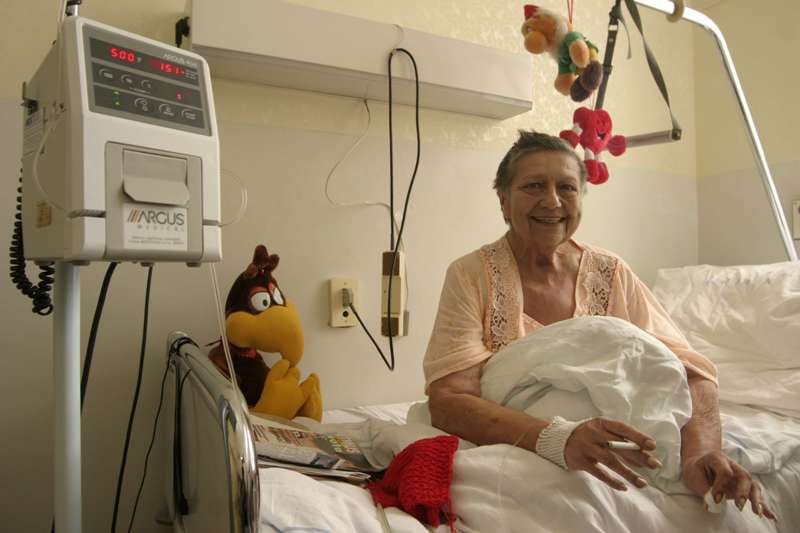 V nemocnici ráda bavila nejen návštěvy, ale i personál
