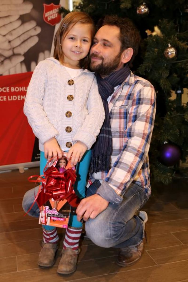 Filip Čapka se svou dcerou Aničkou