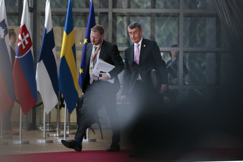 Andrej Babiš na rozpočtovém summitu EU