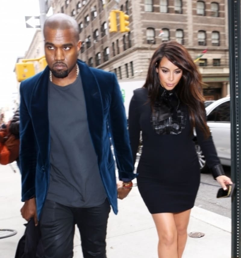 Kim s rapperem Kanye Westem