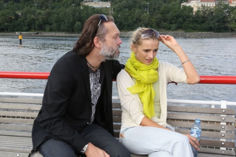 Ivana Jirešová a Viktor Dyk na lodi