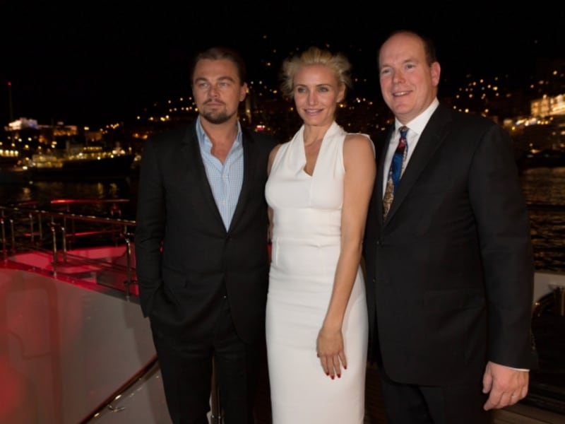 Leonardo DiCaprio, Cameron Diaz a monacký kníže Albert II