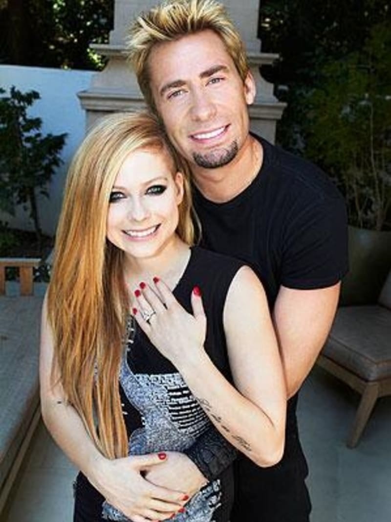 Avril Lavigne (28) a její manžel Chad Kroeger (38)