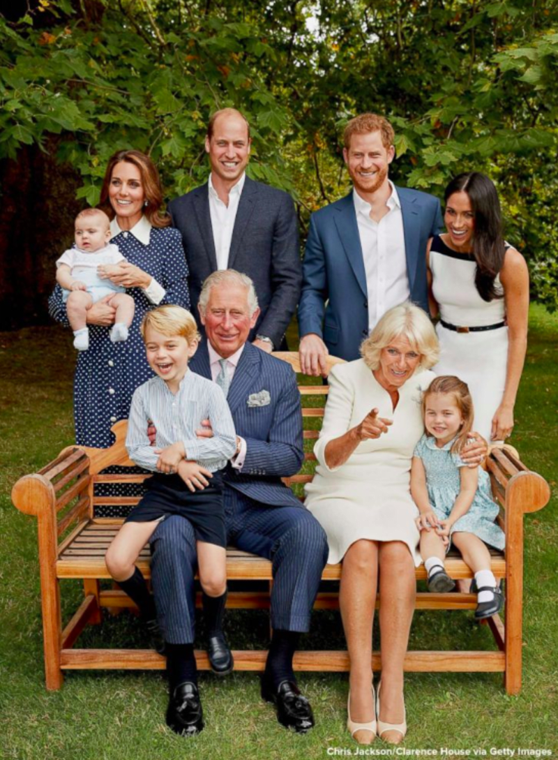 Rodinný fotografie královské rodiny.