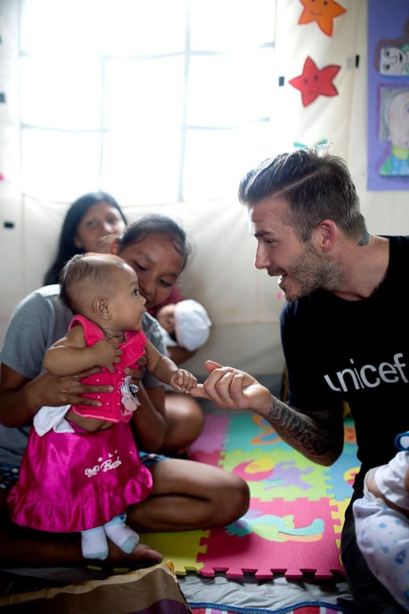 David Beckham si žádnou pomoc pro děti nenechá ujít
