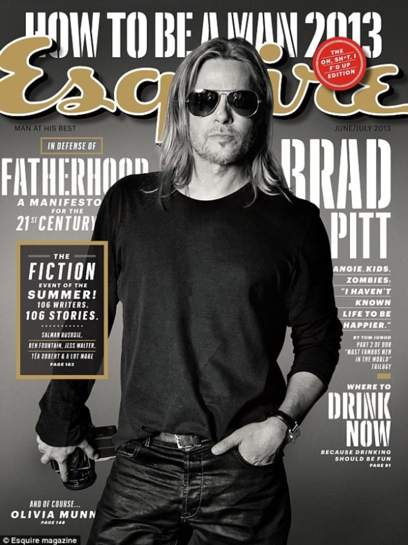 Brad Pitt v magazínu Esquire