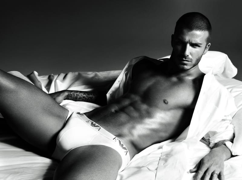David Beckham v reklamě na spodní prádlo