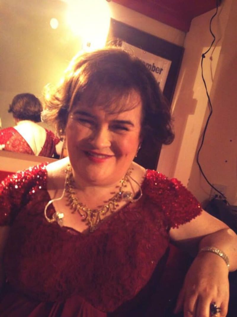 Vítězka britského talentu Susan Boyle je evidentně velmi šťastná