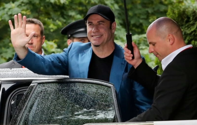 John Travolta na Mezinárodním festivalu v Karlových Varech