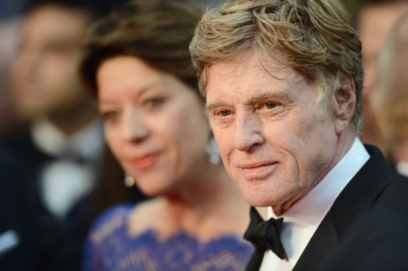 Robert Redford s manželkou Sibylle Szaggars v Cannes