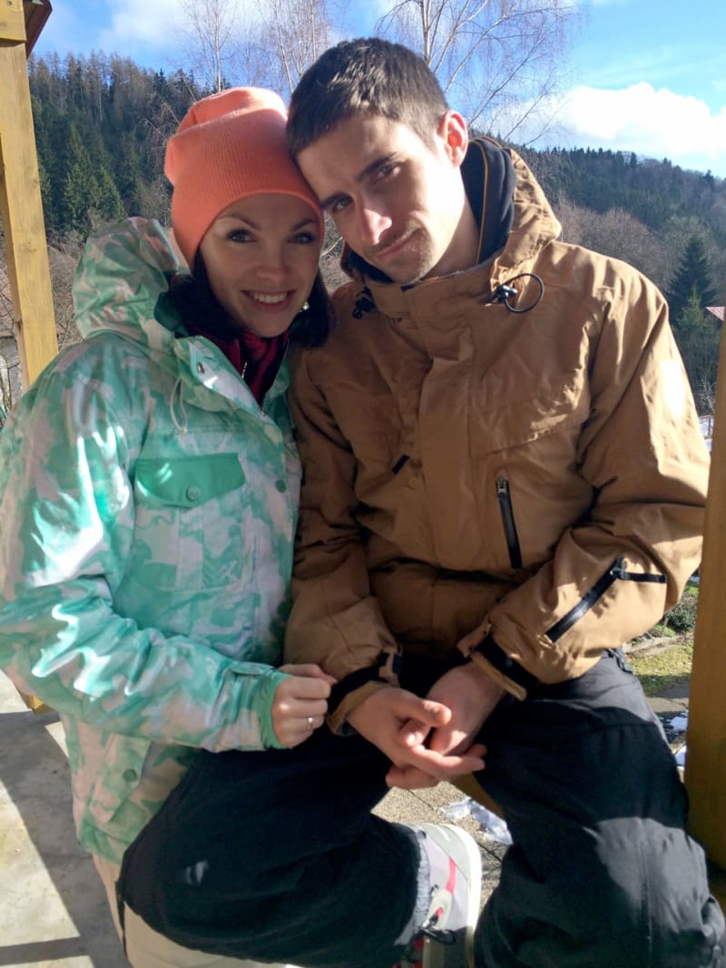 Kamila Nývltová na horách s přítelem Tomášem Smičkou - Obrázek 2