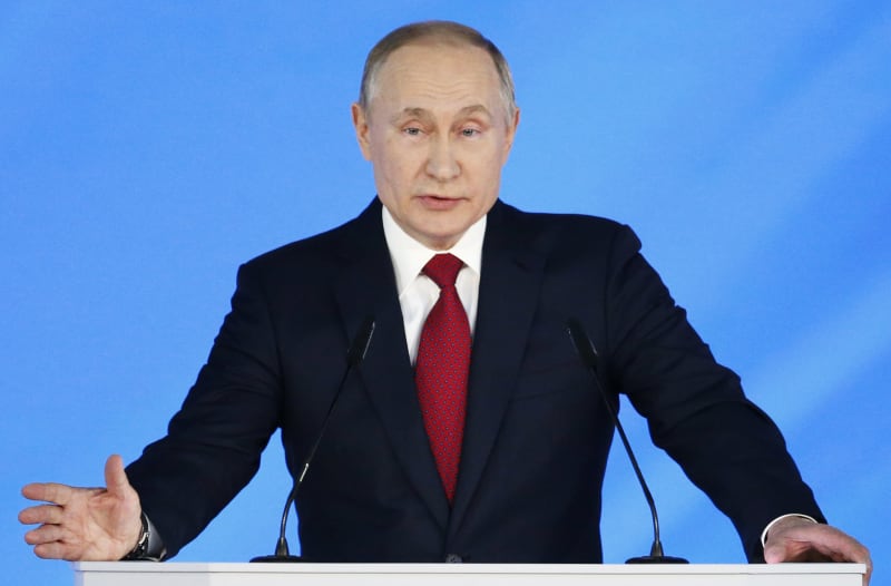 Vladimir Putin pronesl tradiční poselství o stavu země