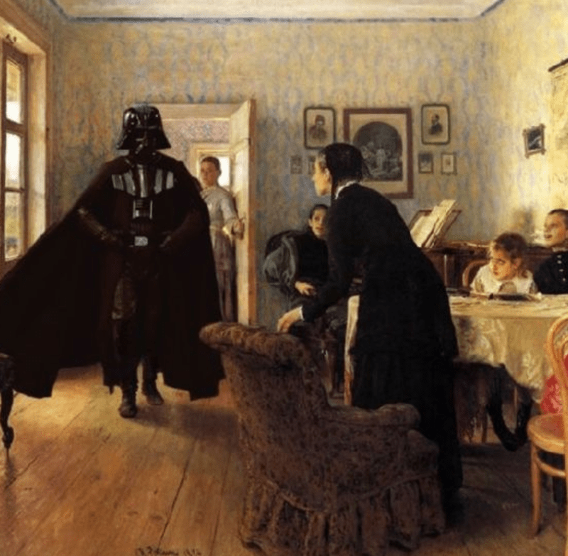 Je vidět, že Darth Vader hvězdně válčí už od dávných dob. Jen se to o něm dosud nevědělo.