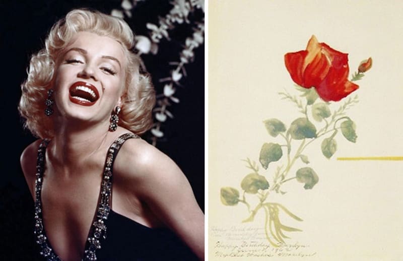 Marilyn Monroe nebyla nejen krásná a blonďatá... i kresba byla její silnou stránkou.