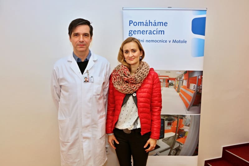 pacientka Petra Bohunická  a prof. Robert Lischke