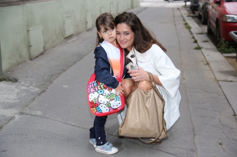 Modelka Petra Faltýnová s dcerou Adrianou