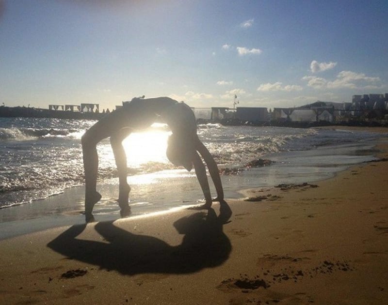 Krásky cvičí na pláži - Tereza Chlebovská