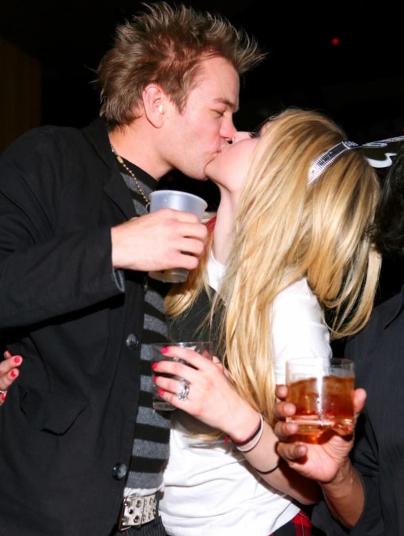 Avril Lavigne s bývalým manželem kanadským hudebníkem Deryckem Whibleym