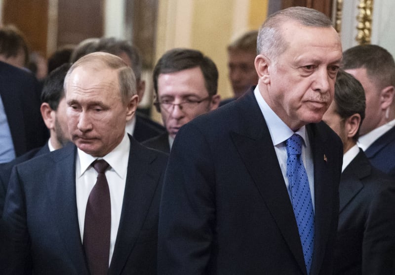 Putin a Erdogan unavení po jednání v Moskvě