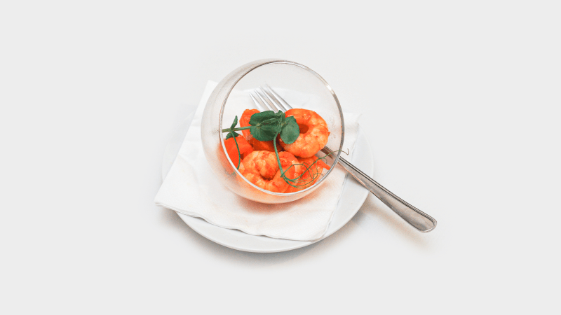 Prostřeno: Restované krevety na červeném a timut pepři s pomerančem