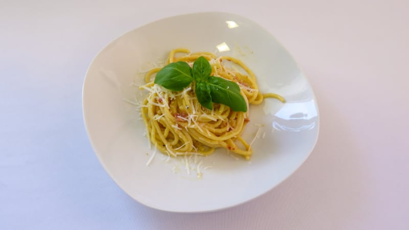 Prostřeno: Pastel spaghetti Carbonara