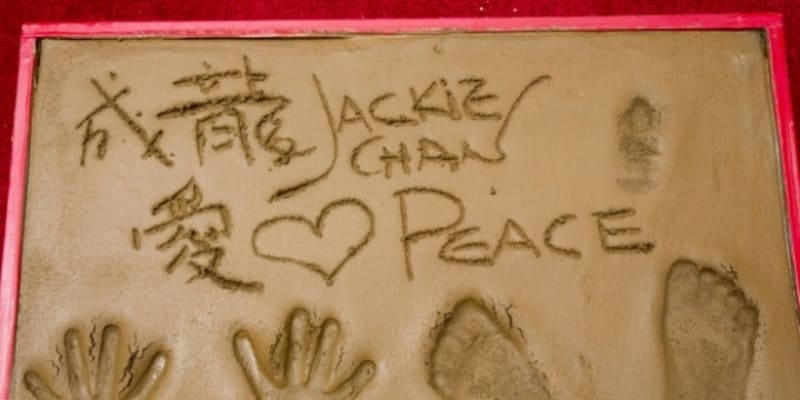 Kompletní tělesné otisky Jackieho Chana