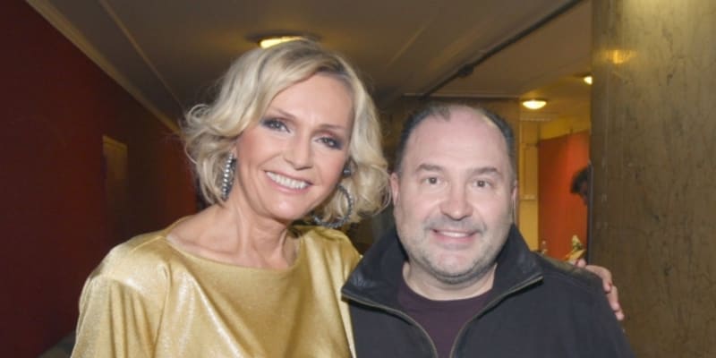 Helena Vondráčková s Michalem Davidem, který pro ni napsal řadu písní. 