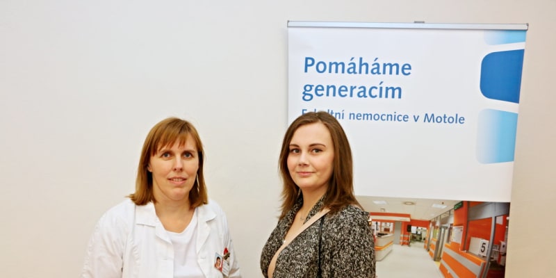 Pacientka Linda Bošková a MUDr. Lucie Šrámková