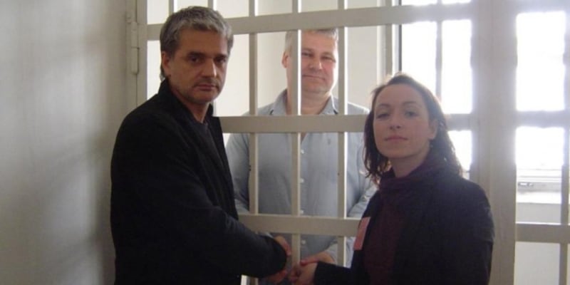 Jiřího Kajínka ve vězení navštívil herec Konstantin Lavroněnko a Táňa Vilhelmová