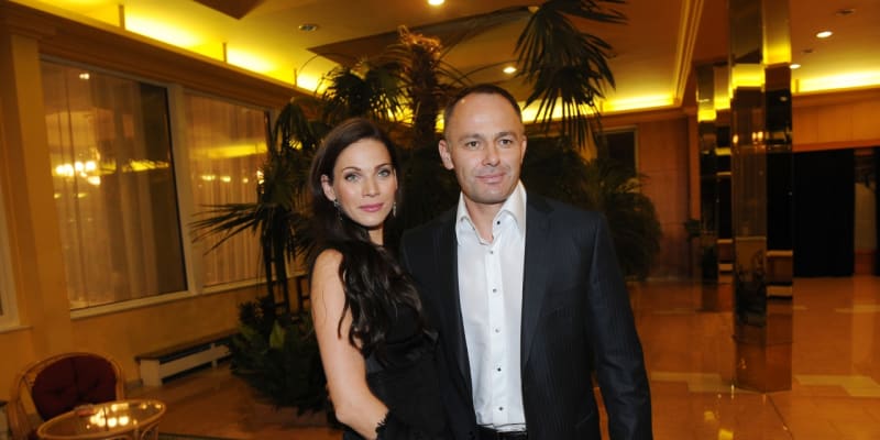 Andrea Verešová s manželem Danielem Volopichem na finále Miss Hasička ČeskoSlovenska