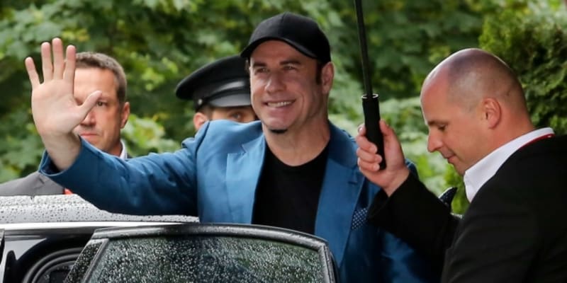 John Travolta na Mezinárodním festivalu v Karlových Varech