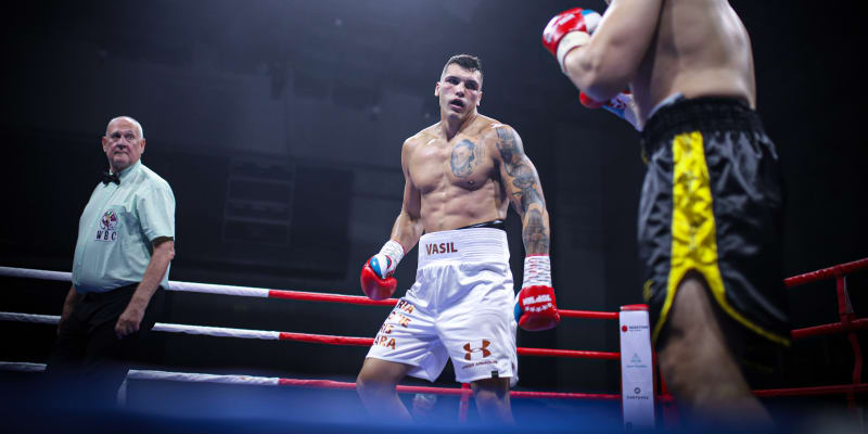 Boxerská bitva Vasil Ducár vs. Viktor Trush na turnaji The Ring