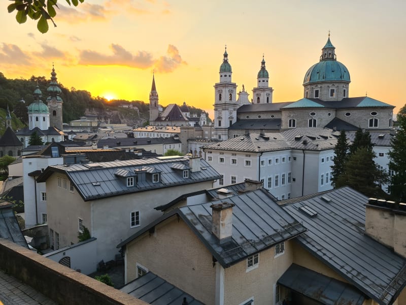 Pohled na Salzburg.