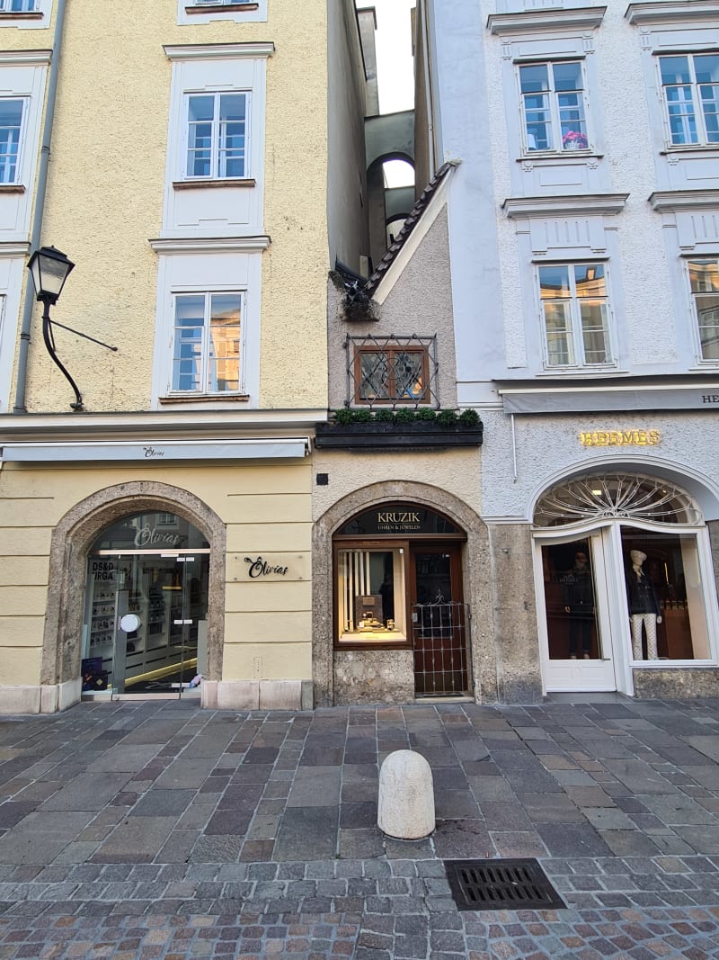 Nejmenší dům v Salzburgu (a možná i v Evropě).