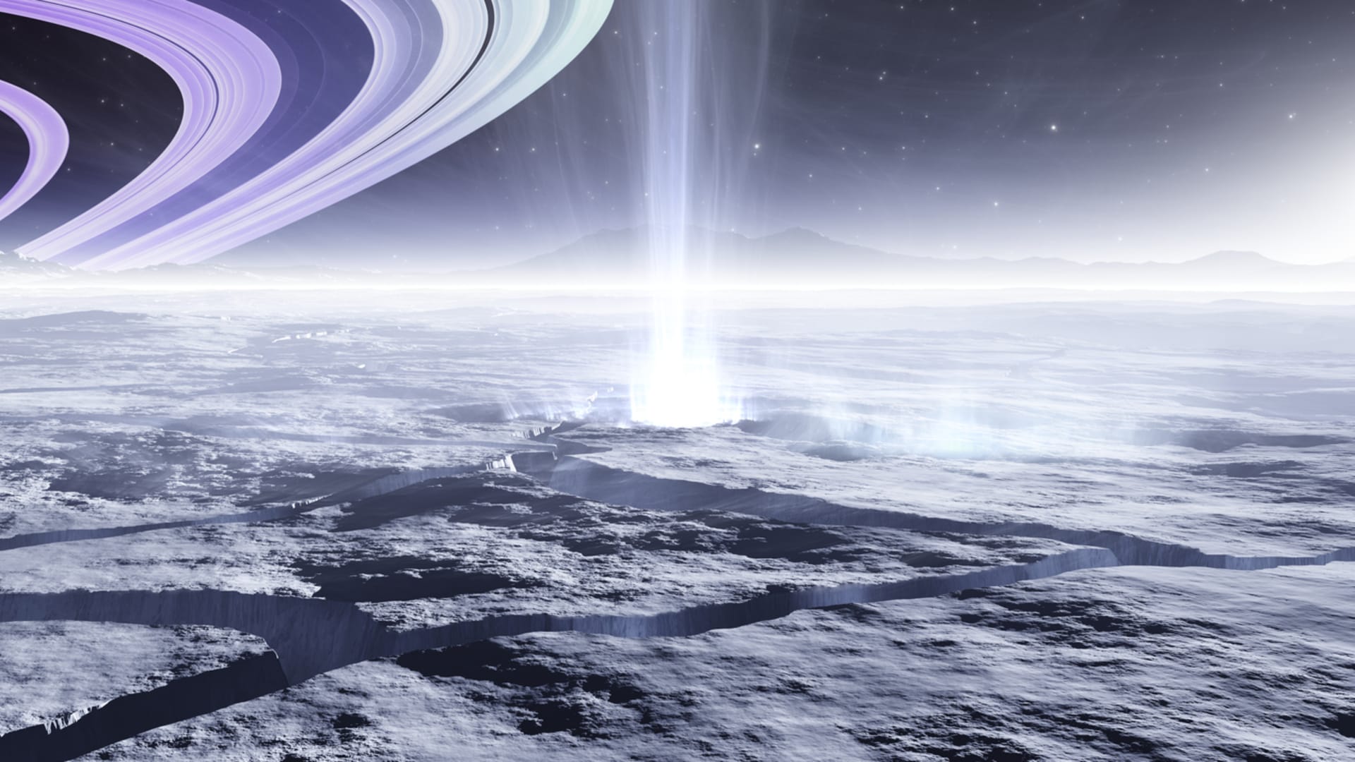Gejzír na Enceladu