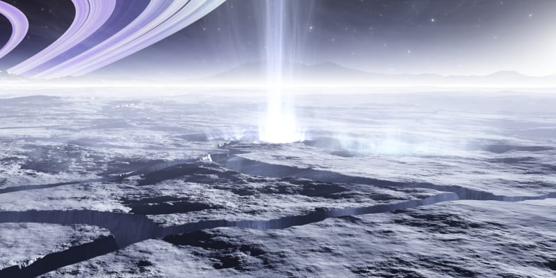 Gejzír na Enceladu