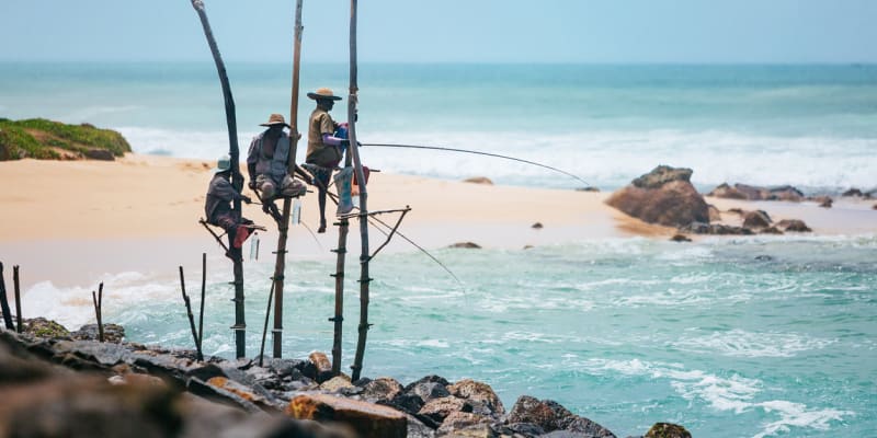 Tradiční řemeslo: Rybáři na Srí Lance