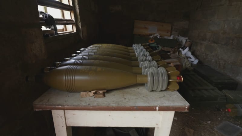 Miny používané v ukrajinské protiofenzivě