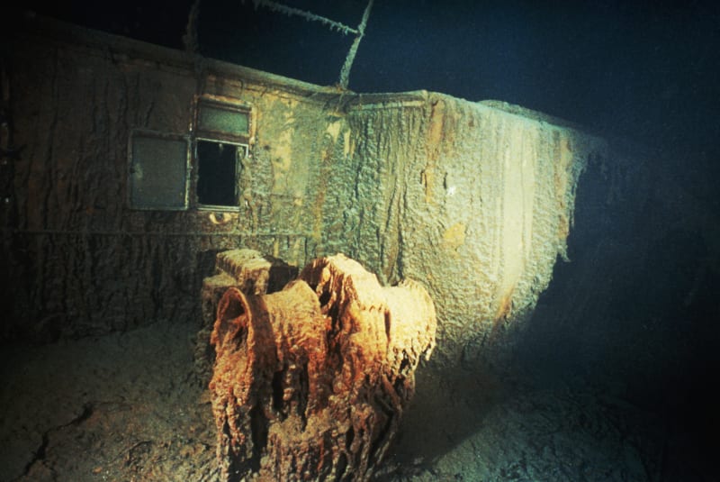 Vrak Titaniku na mořském dně