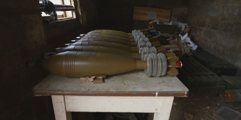 Miny používané v ukrajinské protiofenzivě