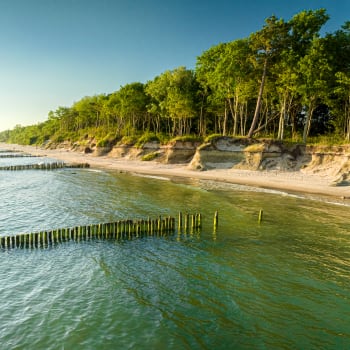 Pobřeží Baltského moře je z drtivé většiny obklopen plážemi s jemným pískem.