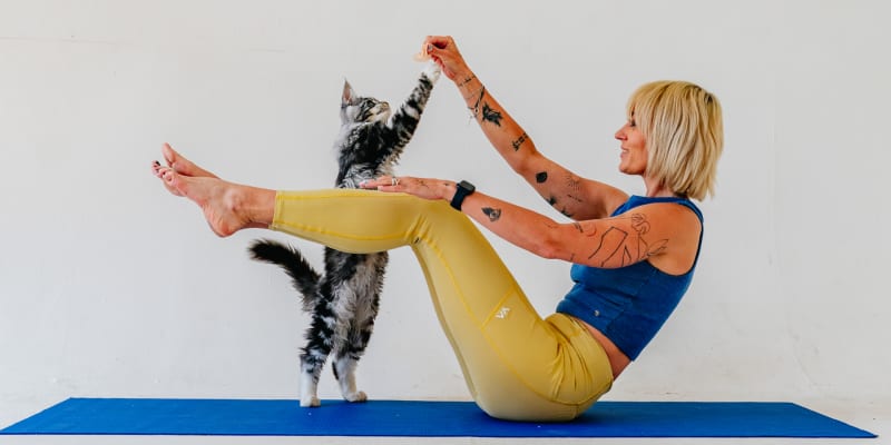 Zacvičte si jógu s vaším pejskem či kočkou.