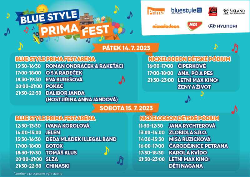 Program BLUE STYLE PRIMA FEST