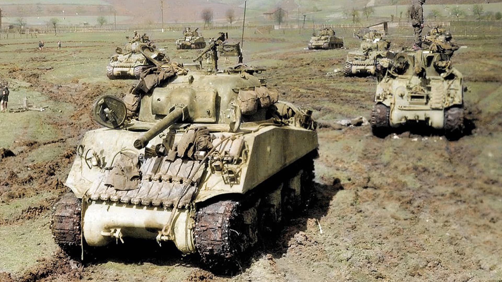 Americké tanky na cestě za osvobozením (ilustrační foto)