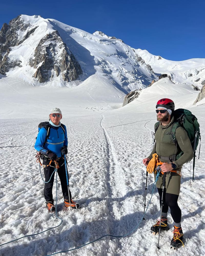Jiří Procházka stoupal s přáteli na vrchol Mont Blanc