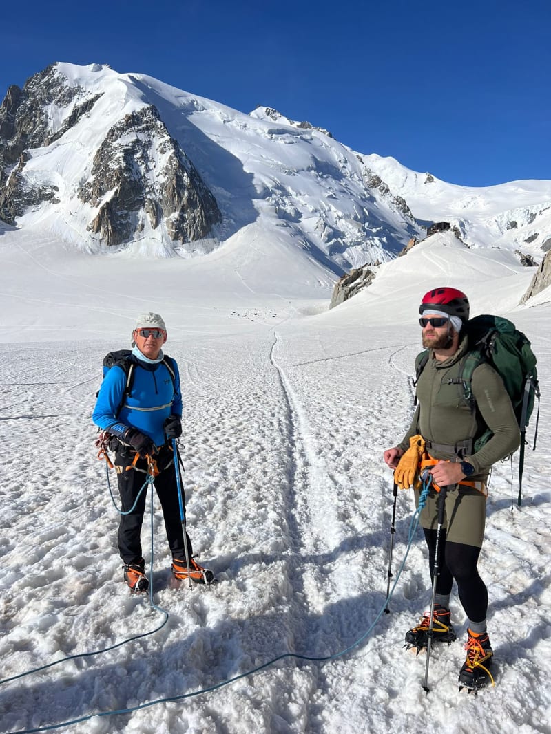 Jiří Procházka stoupal s týmem na vrchol Mont Blanc