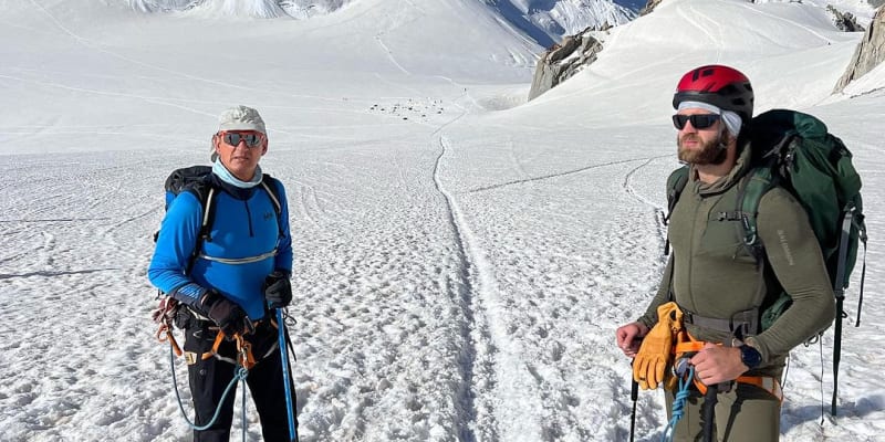 Jiří Procházka stoupal s přáteli na vrchol Mont Blanc