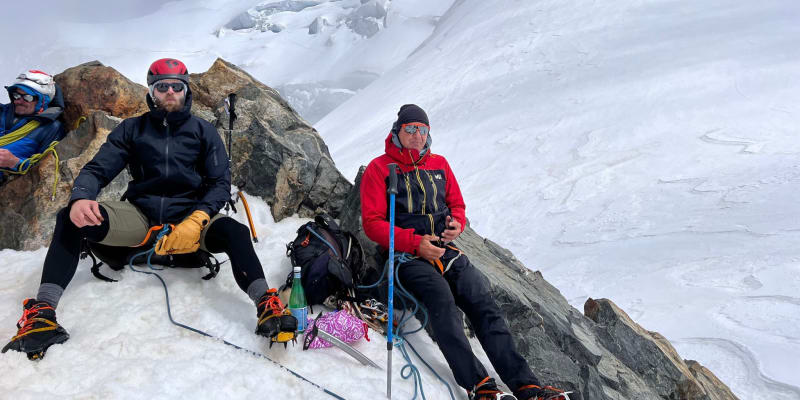 Jiří Procházka stoupal s týmem na vrchol Mont Blanc